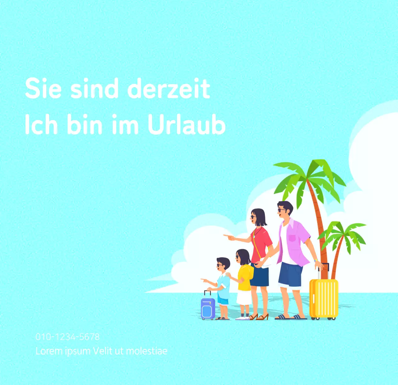 Mehrfarbige Familie Illustration Konzept