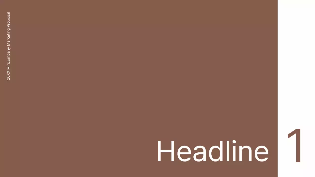 Brown Minimal Marketing Proposal Presentation