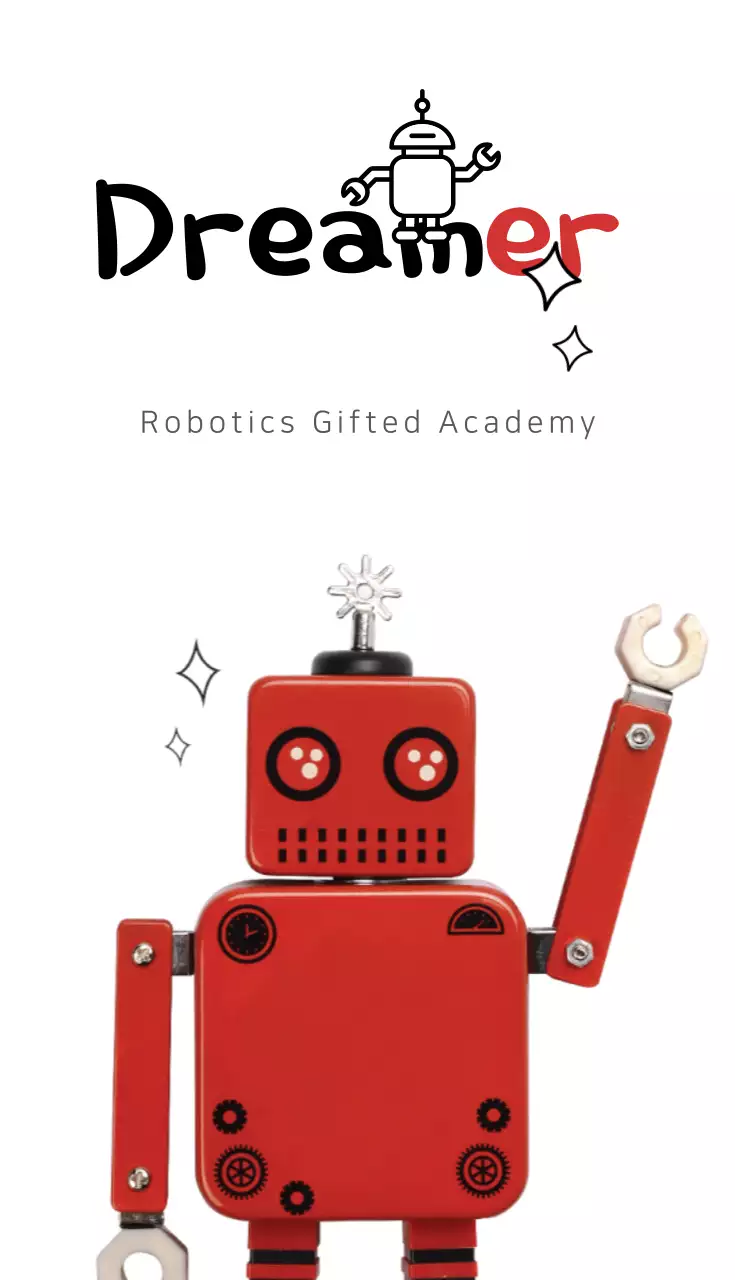 Red Modern Robotics Business Card