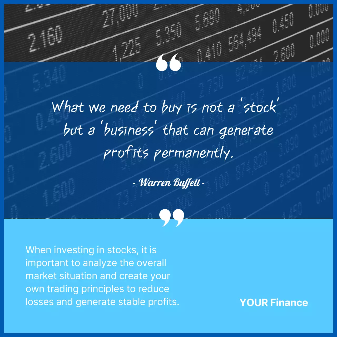 Blue Professional Stock Guide Instagram Carousel