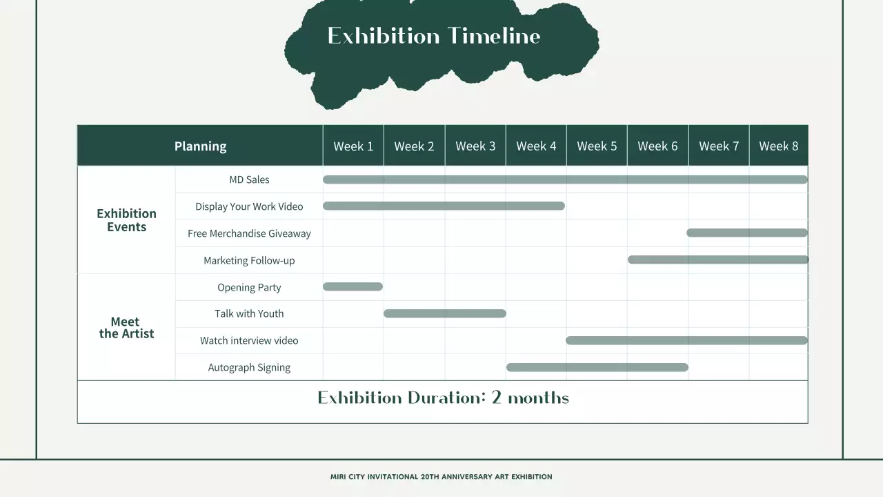 그린 엘레강트 아트 전시회 프리젠테이션