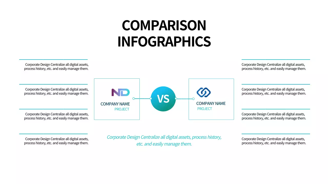 Infografis Dokumen Bisnis Modern Biru