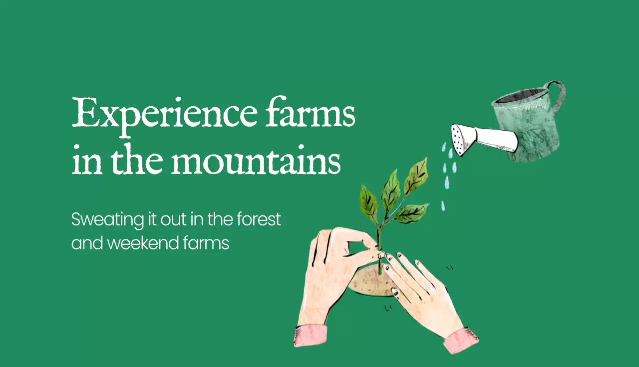 Green Rustic Farm Promotion Business Card