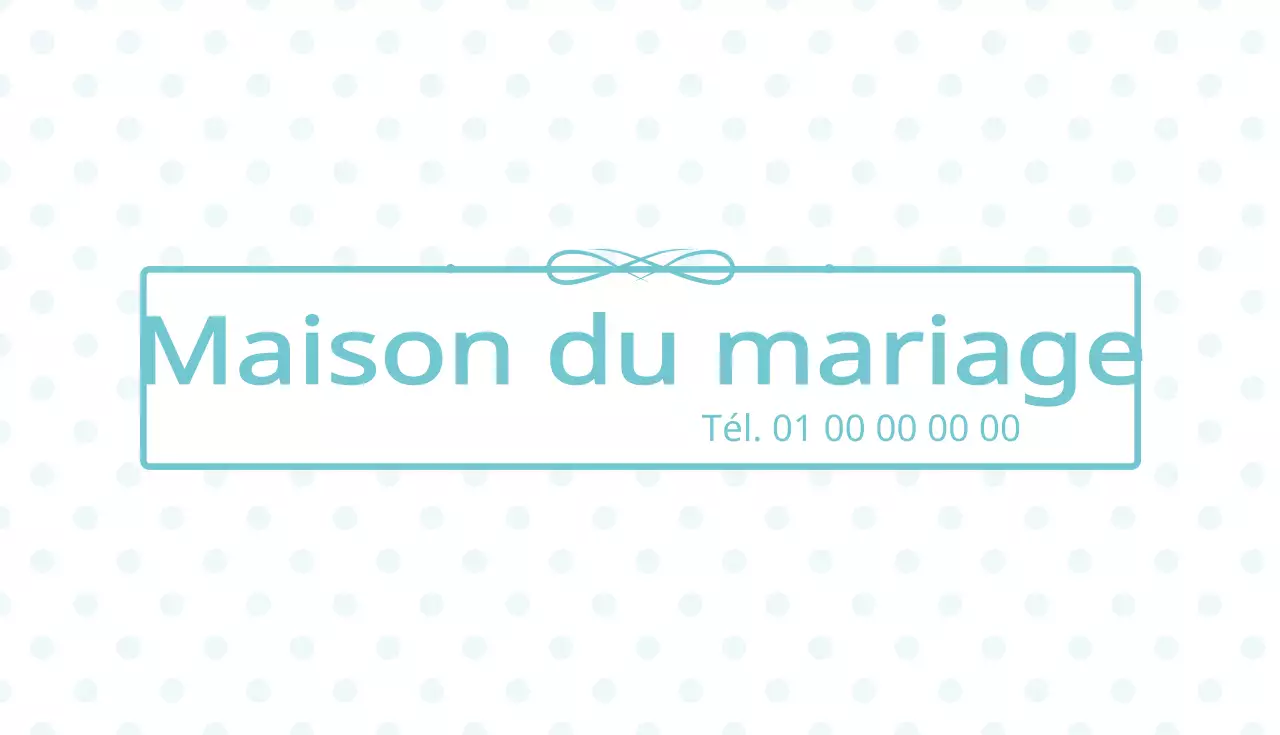 Cartes de visite de mariage