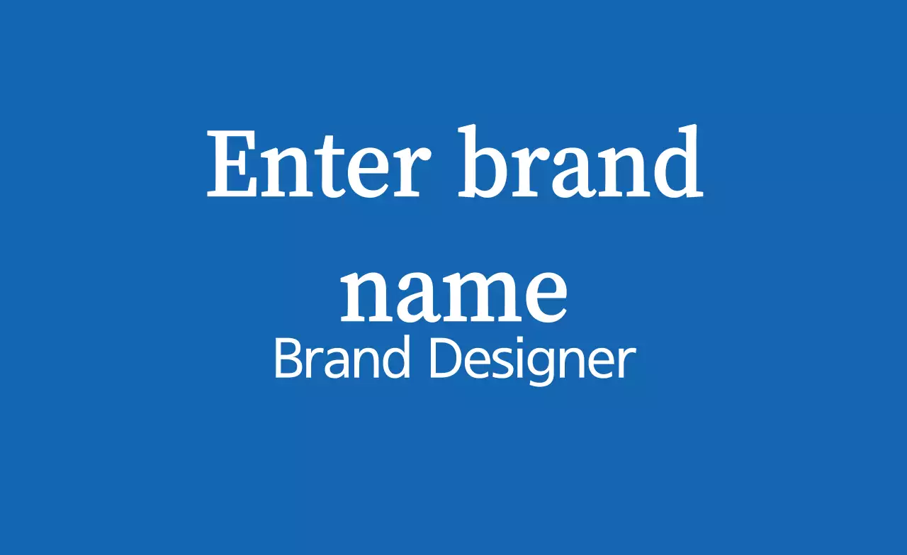 Blue White Simple Branding