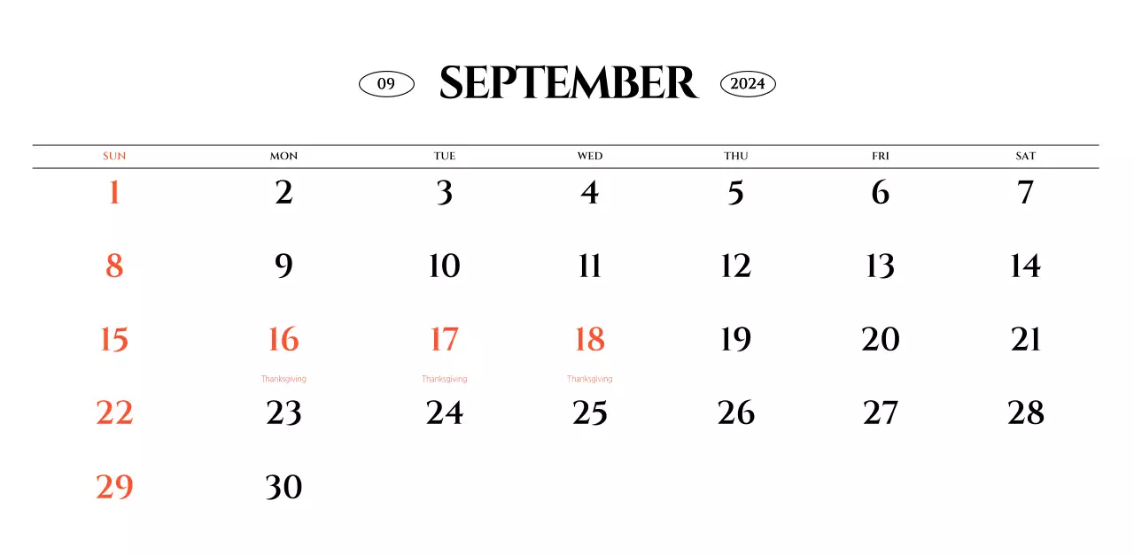 Simple style wall calendar with black and white emotional travel photography concept