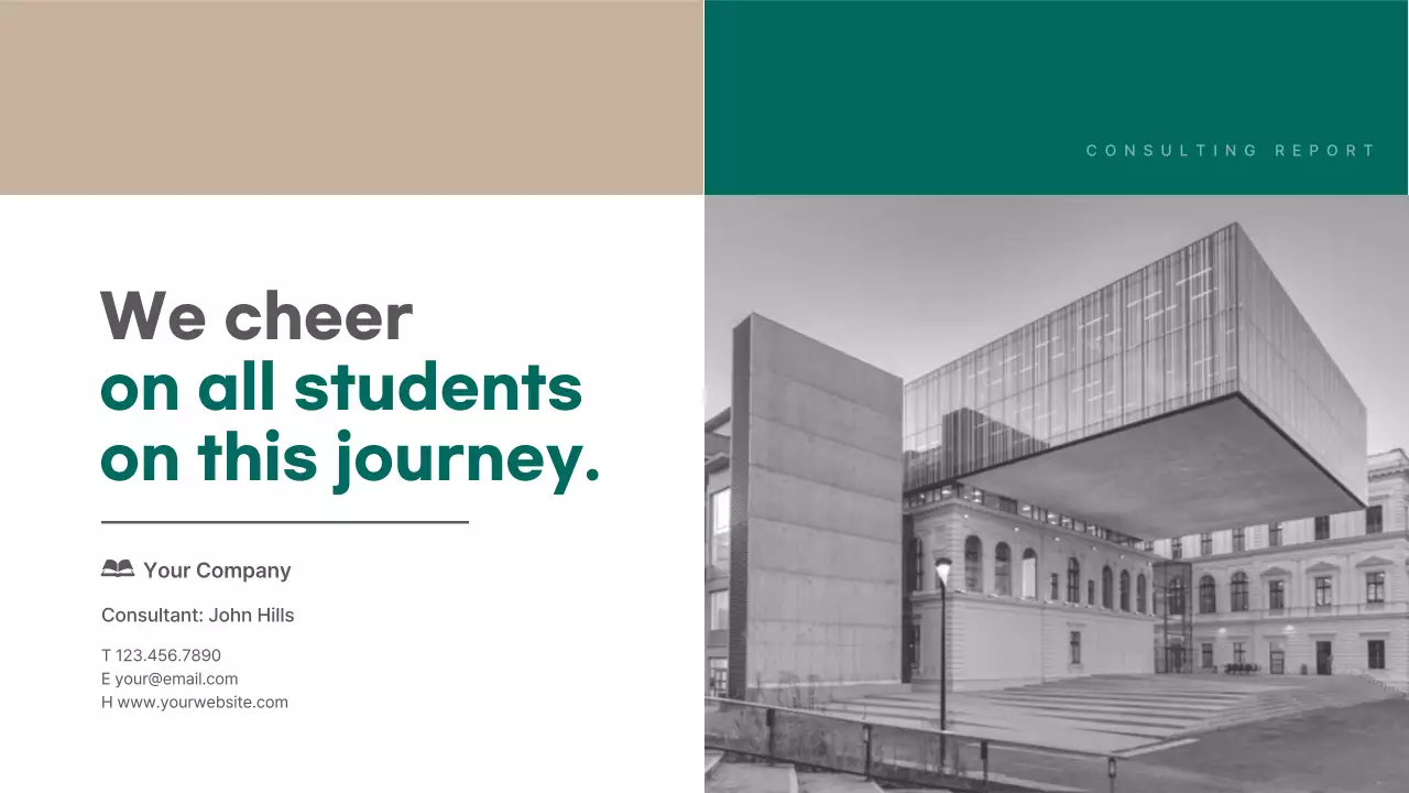 Green Professional Academic Report Presentation