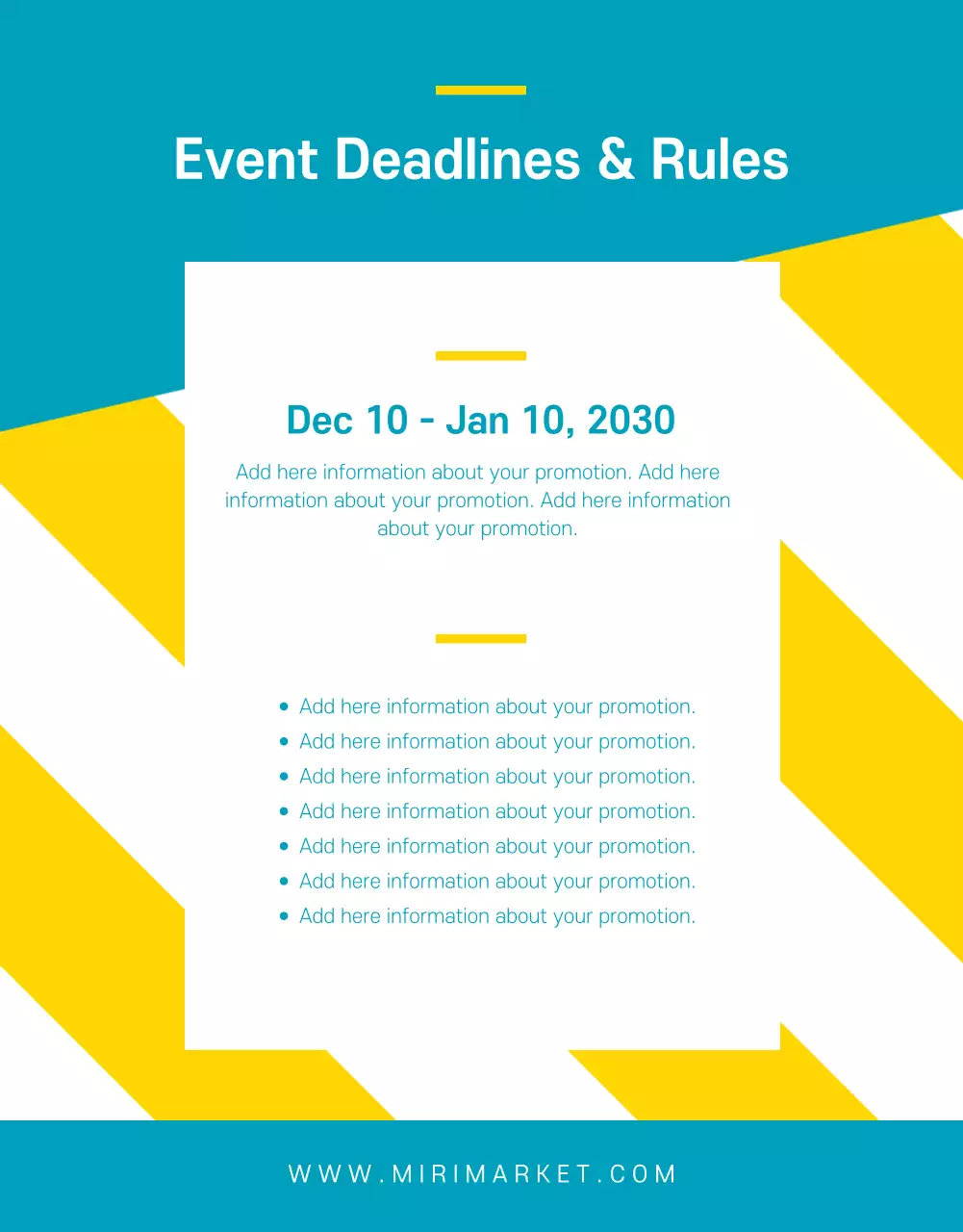 Poster Promosi Belanja Trendi Kuning