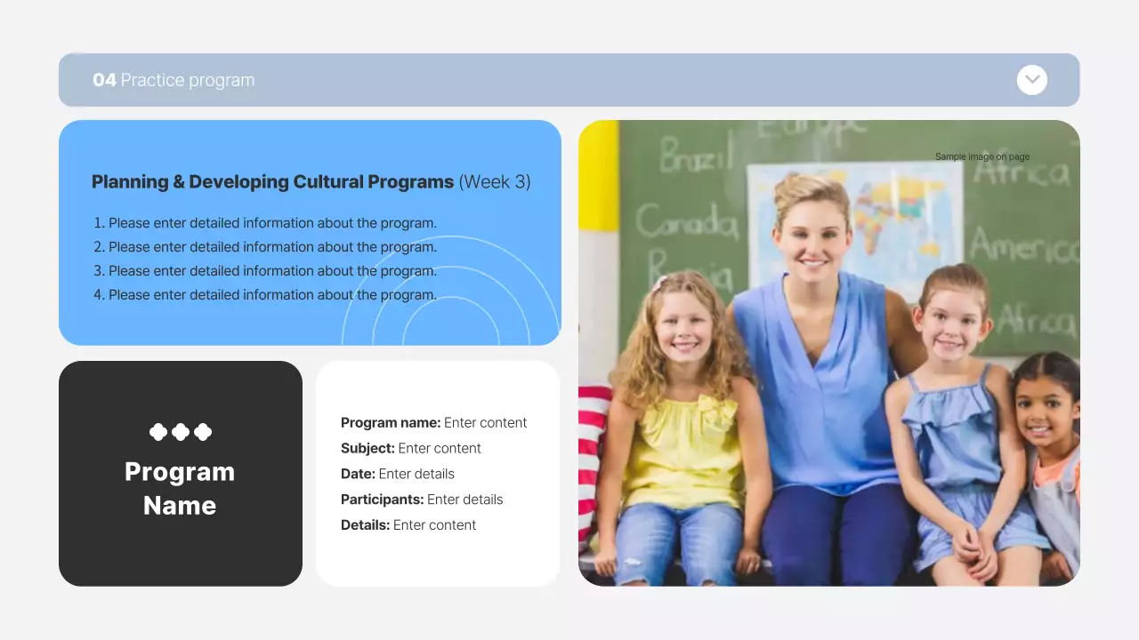 Blue Modern Internship Report Presentation