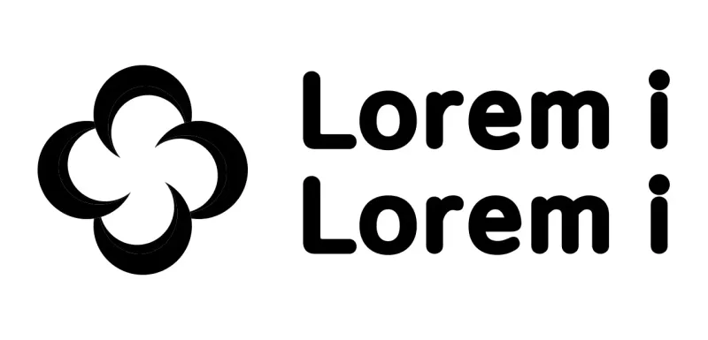 Modern, rounded, four-leaf crosshatched symbol Logo style Inform and promote insurance information