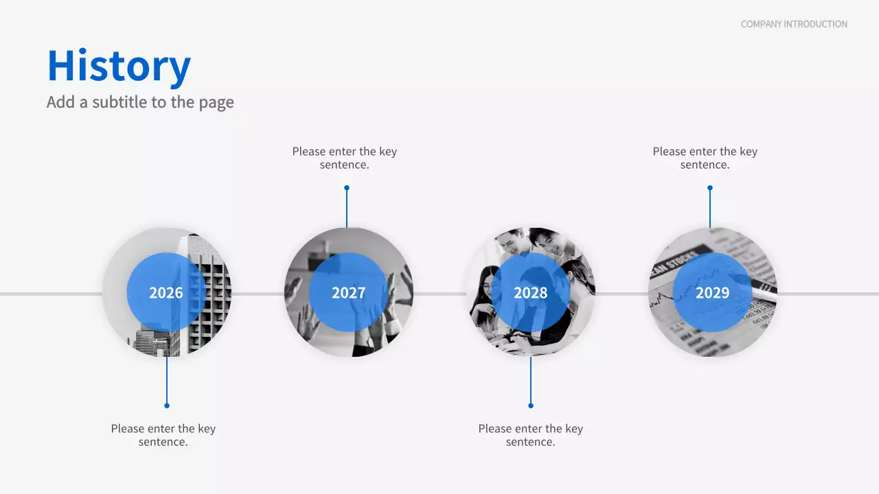 블루 모던 비즈니스 프레젠테이션