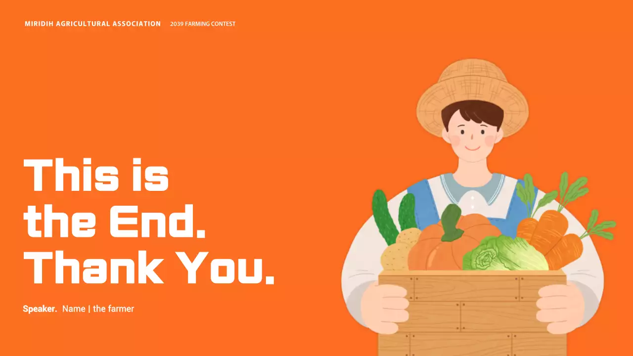 Orange Simple Farming Guide Presentation