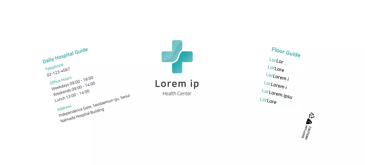 white blue simple logo hospital