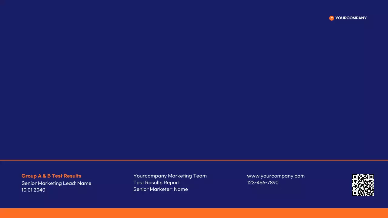 Navy Modern Marketing Report Presentation