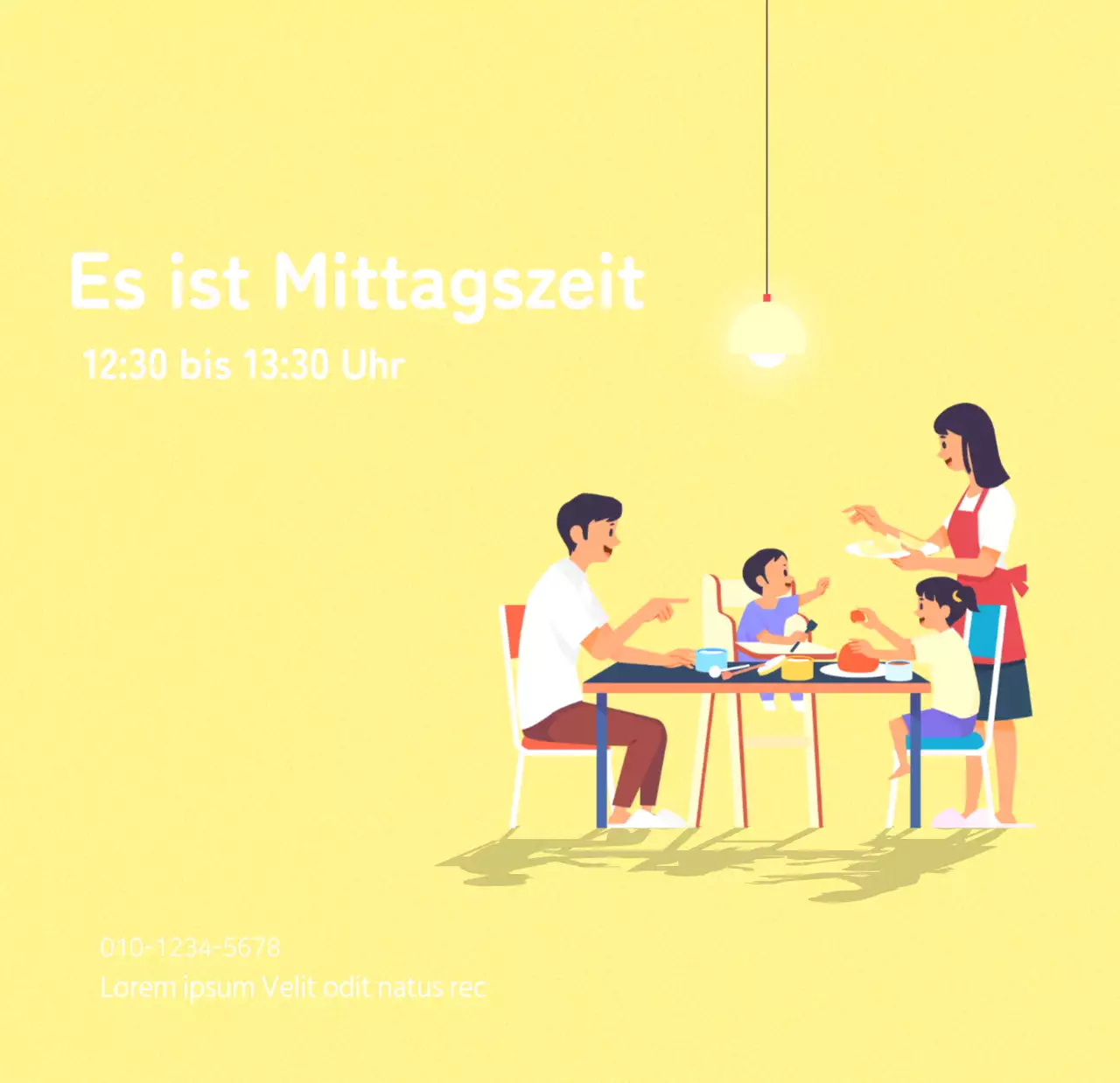 Mehrfarbige Familie Illustration Konzept