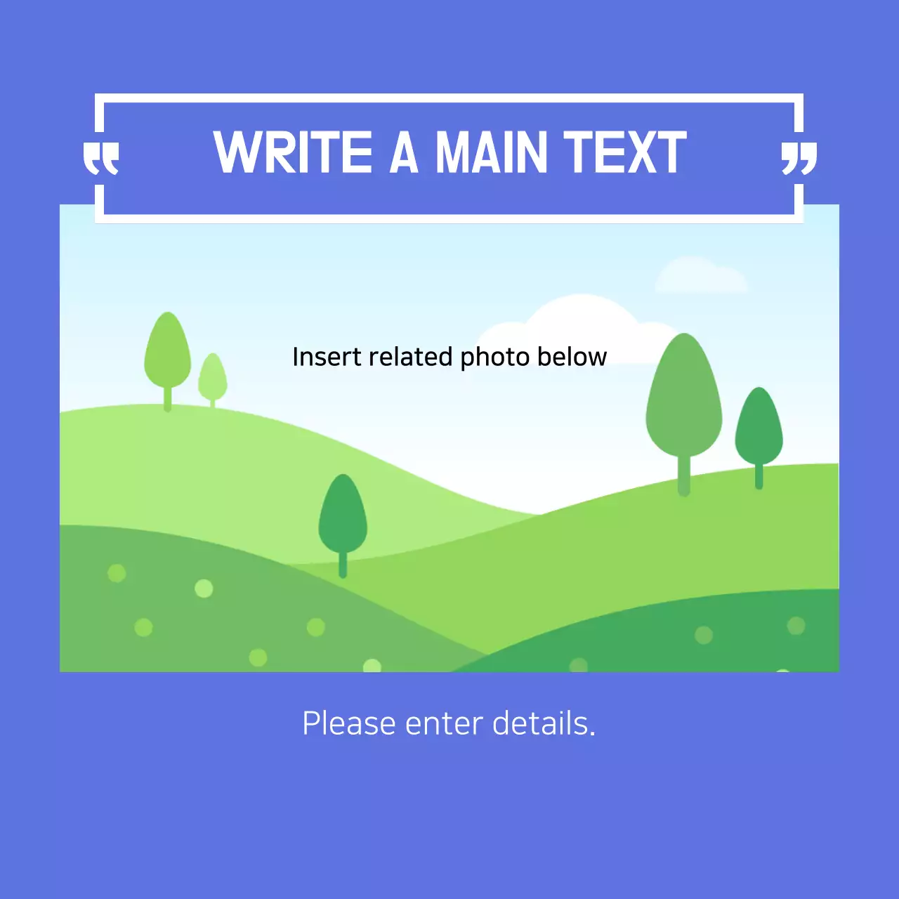 Blue Minimal Nature Guide Instagram Carousel
