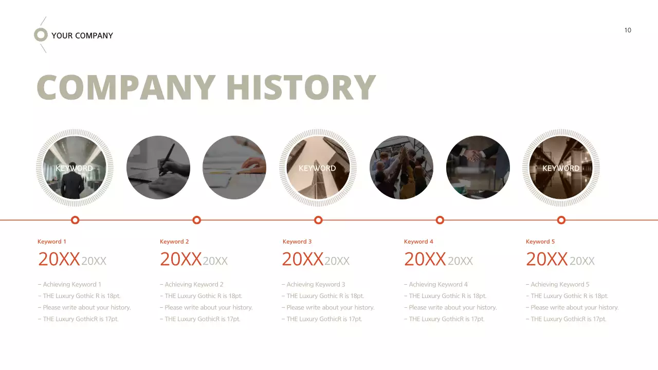 Business proposal with a brown-red feel