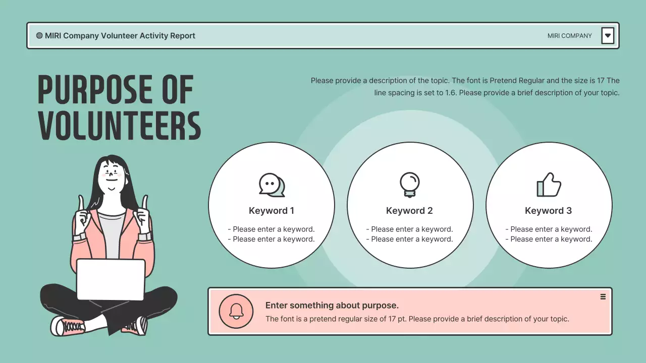 Mint Modern Volunteer Report Presentation