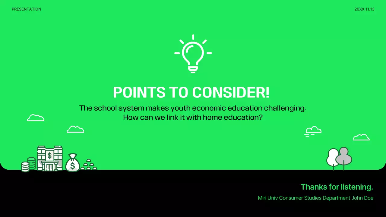 Green Modern Education Presentation