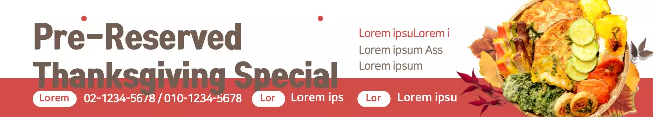 Faixa de promoção tradicional marrom de Ação de Graças