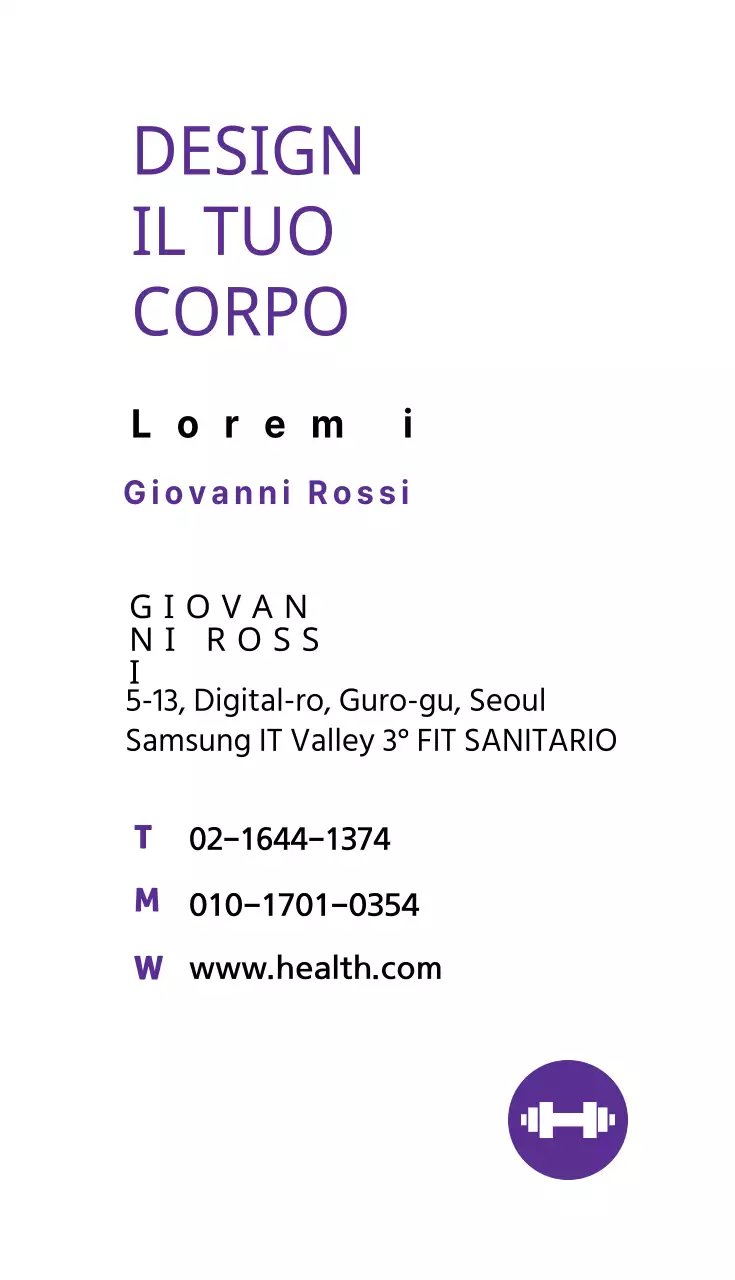 PROGETTARE IL PROPRIO CORPO