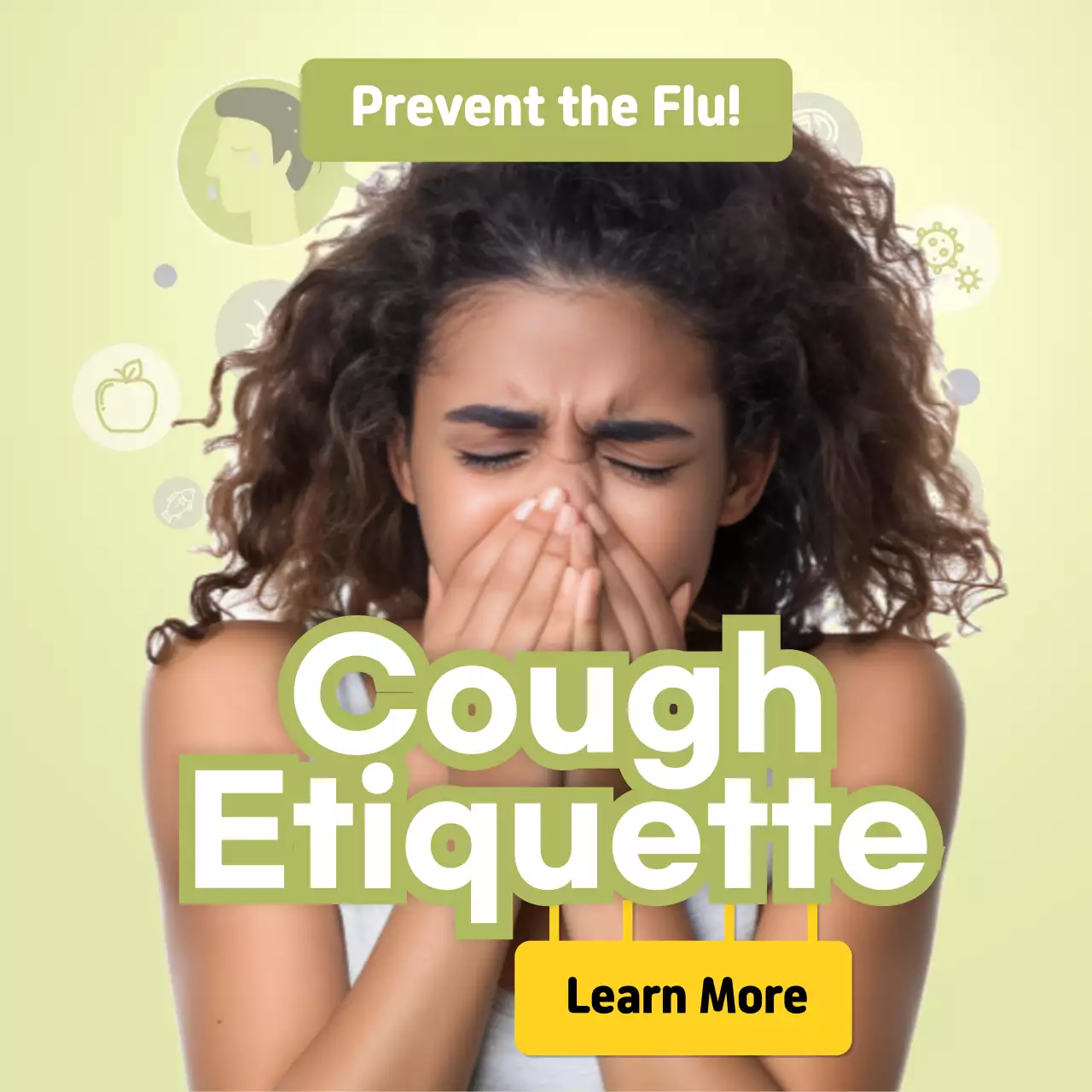 Blue Modern Flu Prevention Guide Instagram Post