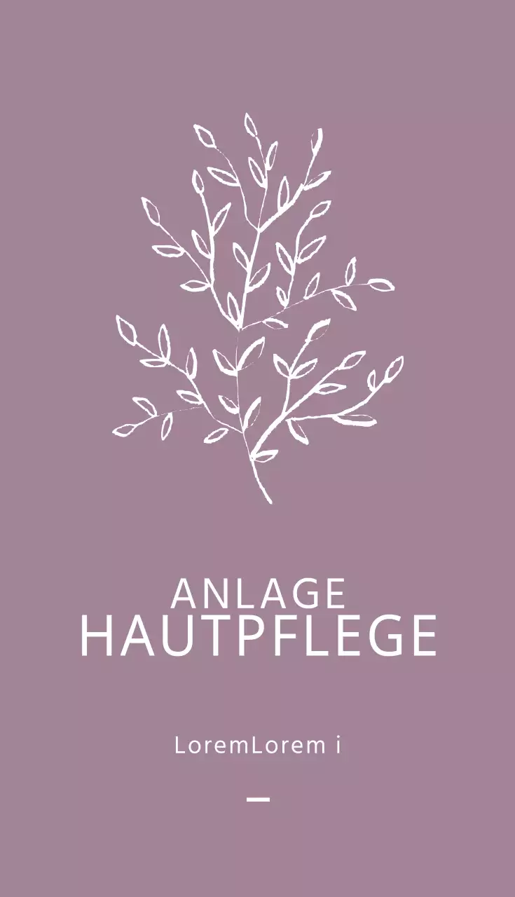 Pflanzliche Hautpflege