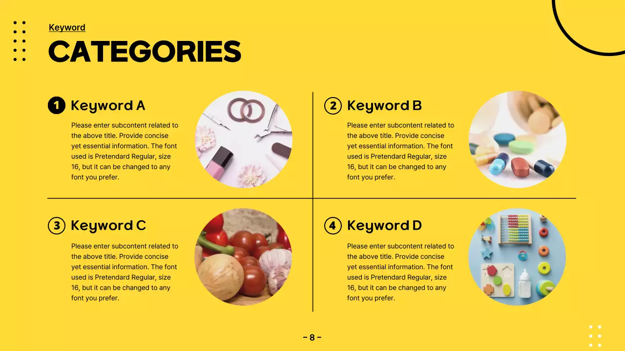 옐로우 모던 쇼핑 가이드 프레젠테이션