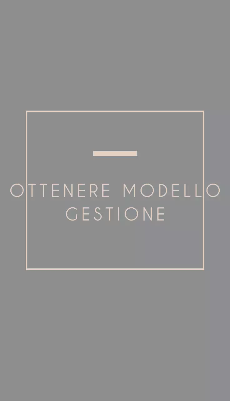 Gestione dei modelli