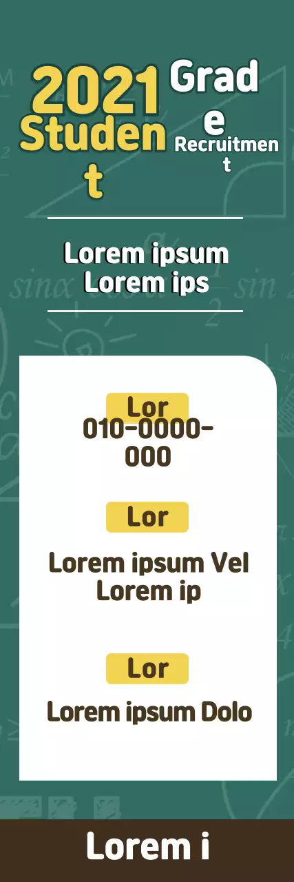 Blackboard with green lettering Recruitment of students to the school