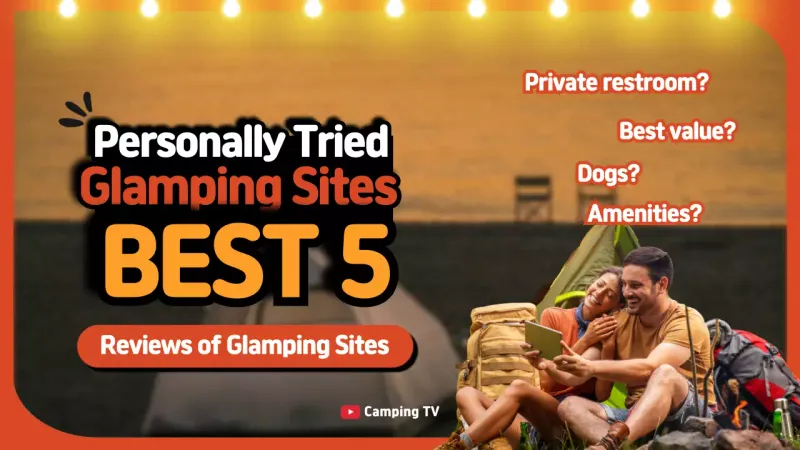 Thumbnail YouTube Promosi Glamping Modern Orange