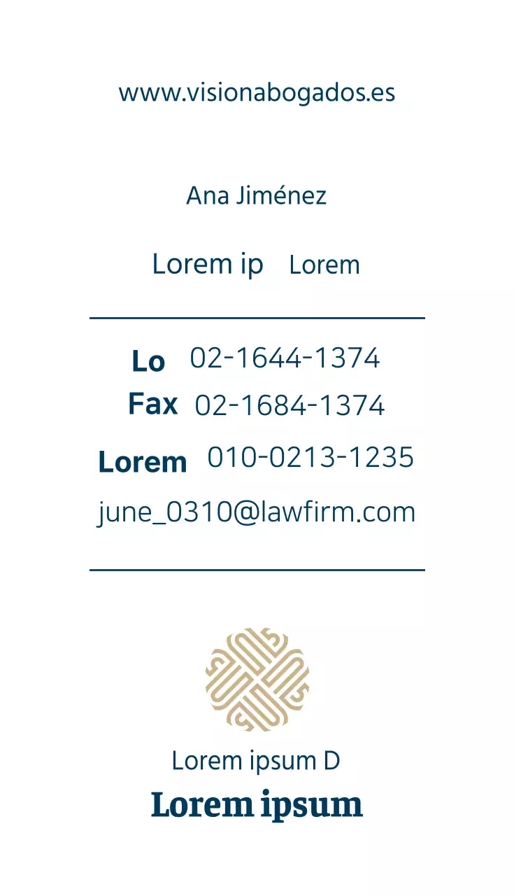 Embargo preventivo del bufete Vision