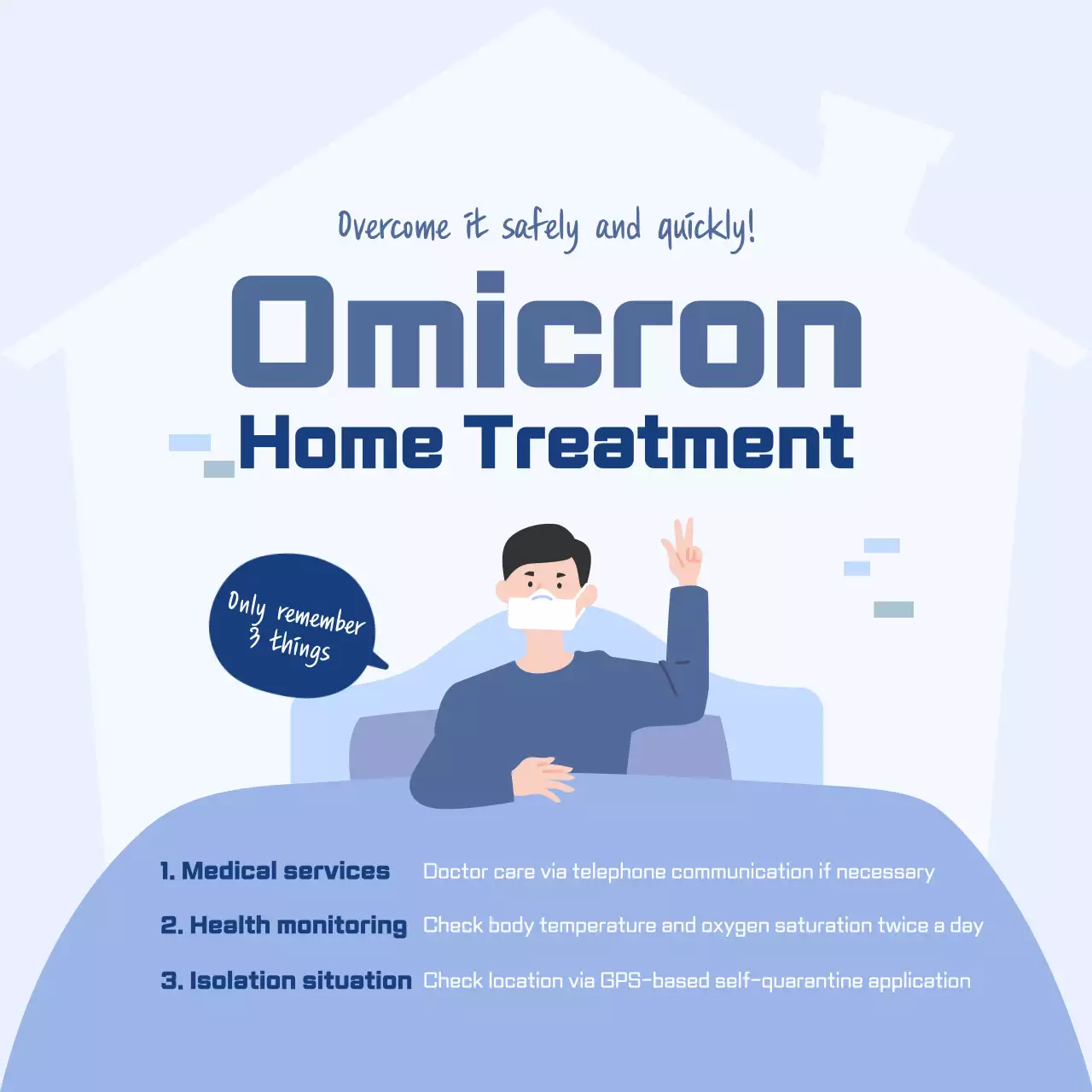 Provide blue simple illustration disease-related information