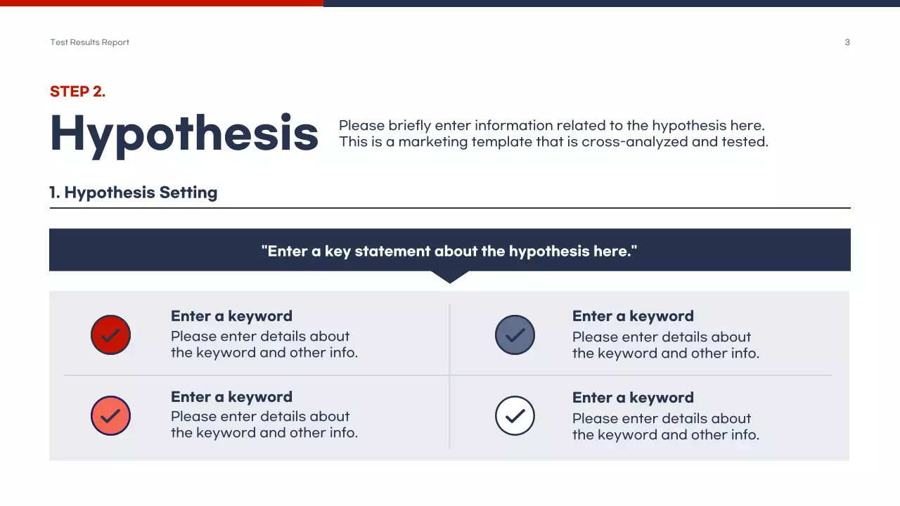 Navy Modern Marketing Report Presentation