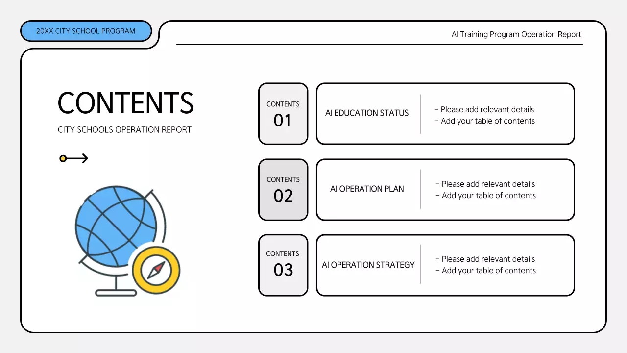 White Modern Ai Report Document Presentation