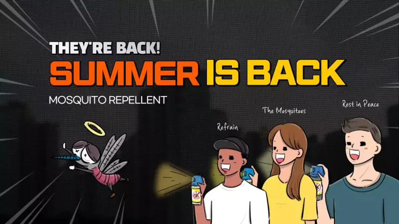 Orange Comic Mosquito Promotion YouTube Thumbnail