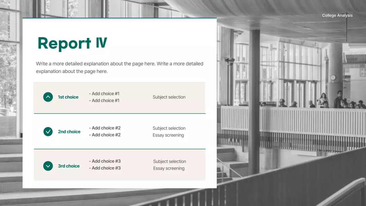 Green Professional Academic Report Presentation