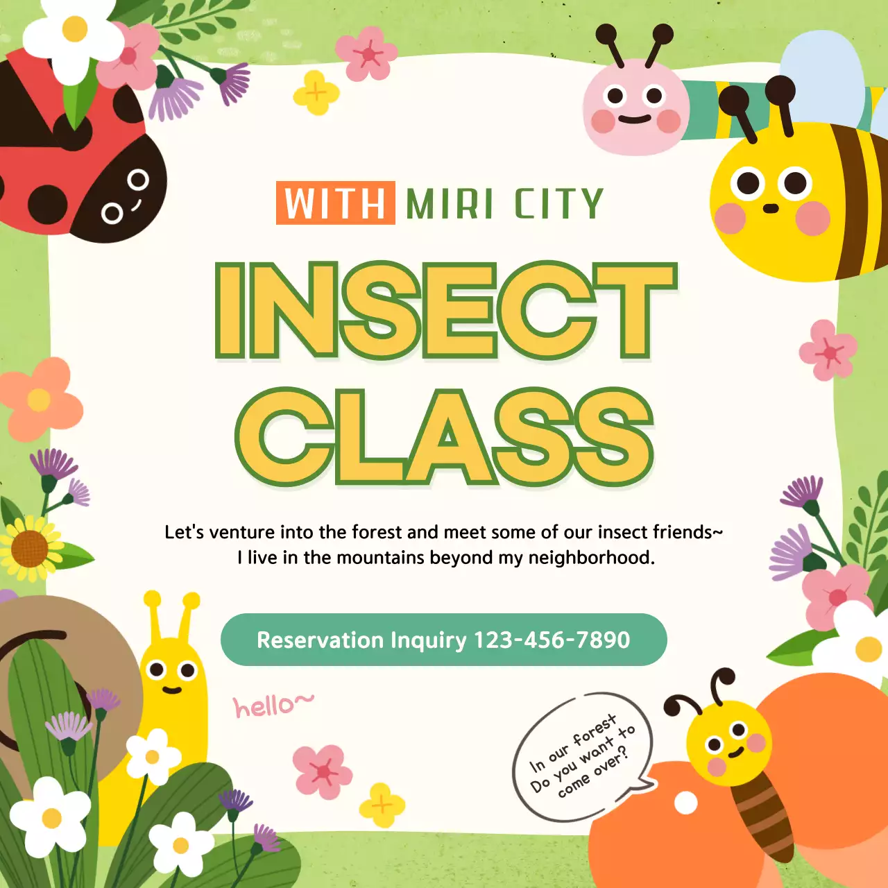 Cute Insects Social Media