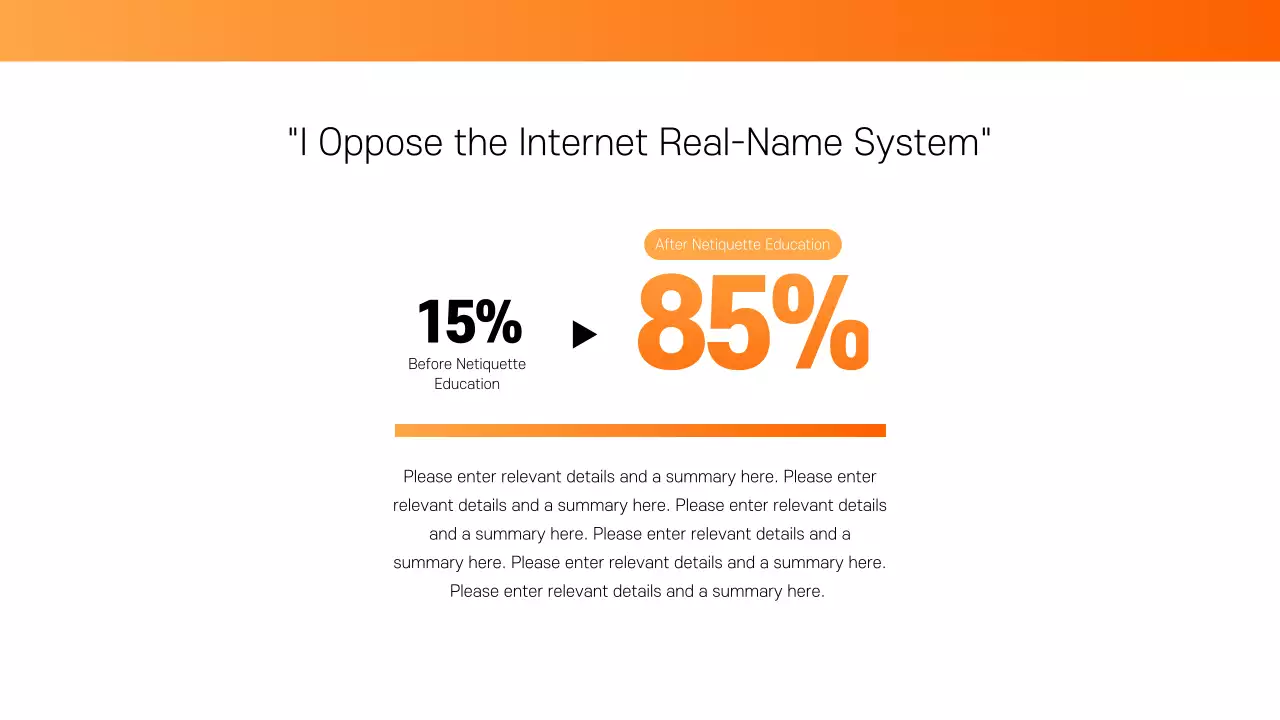 Orange Minimal Debate Presentation