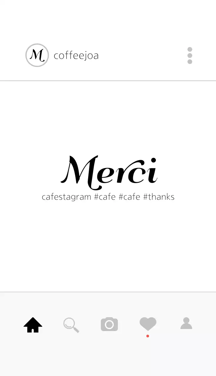 Danh thiếp quảng cáo quán cà phê tối giản màu trắng