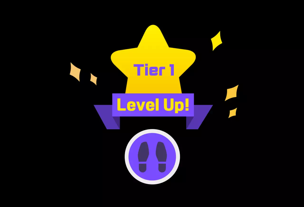 A first-rate academy with a black background that levels up when you step on it