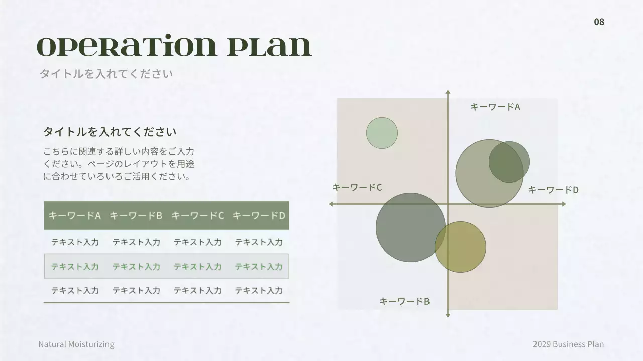 緑 シンプル ビジネス 計画書 プレゼンテーション