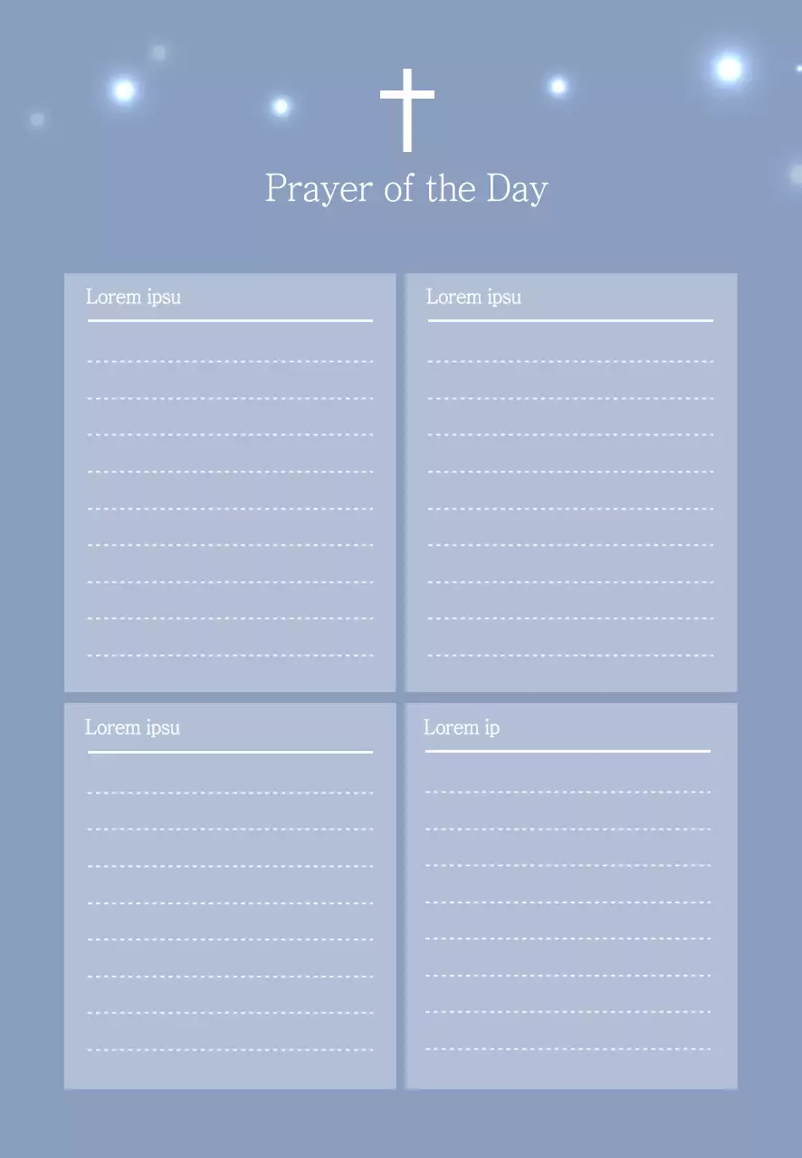 lời cầu nguyện trong ngày