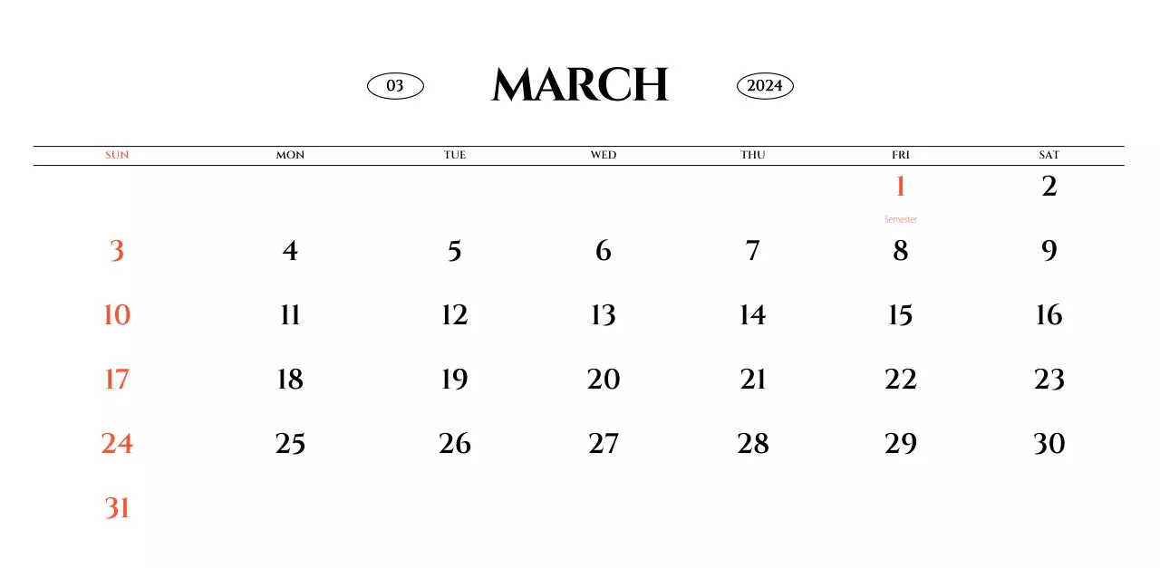 Simple style wall calendar with black and white emotional travel photography concept