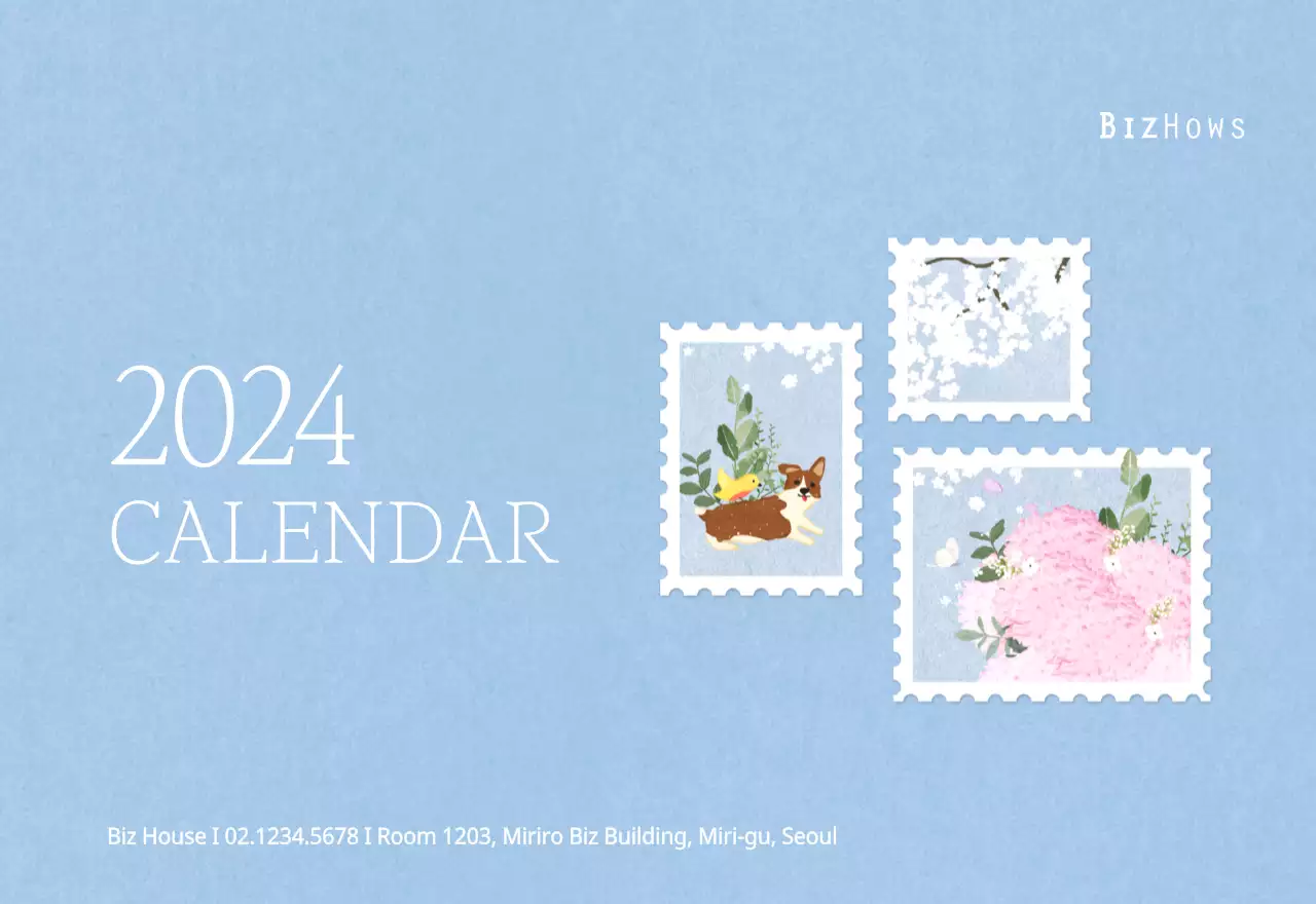 Stamp illustration with a warm concept