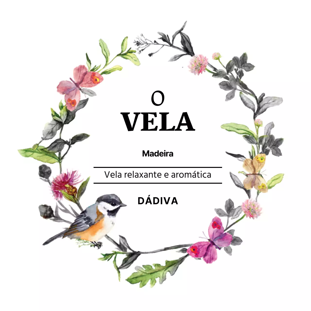 Vela de flores