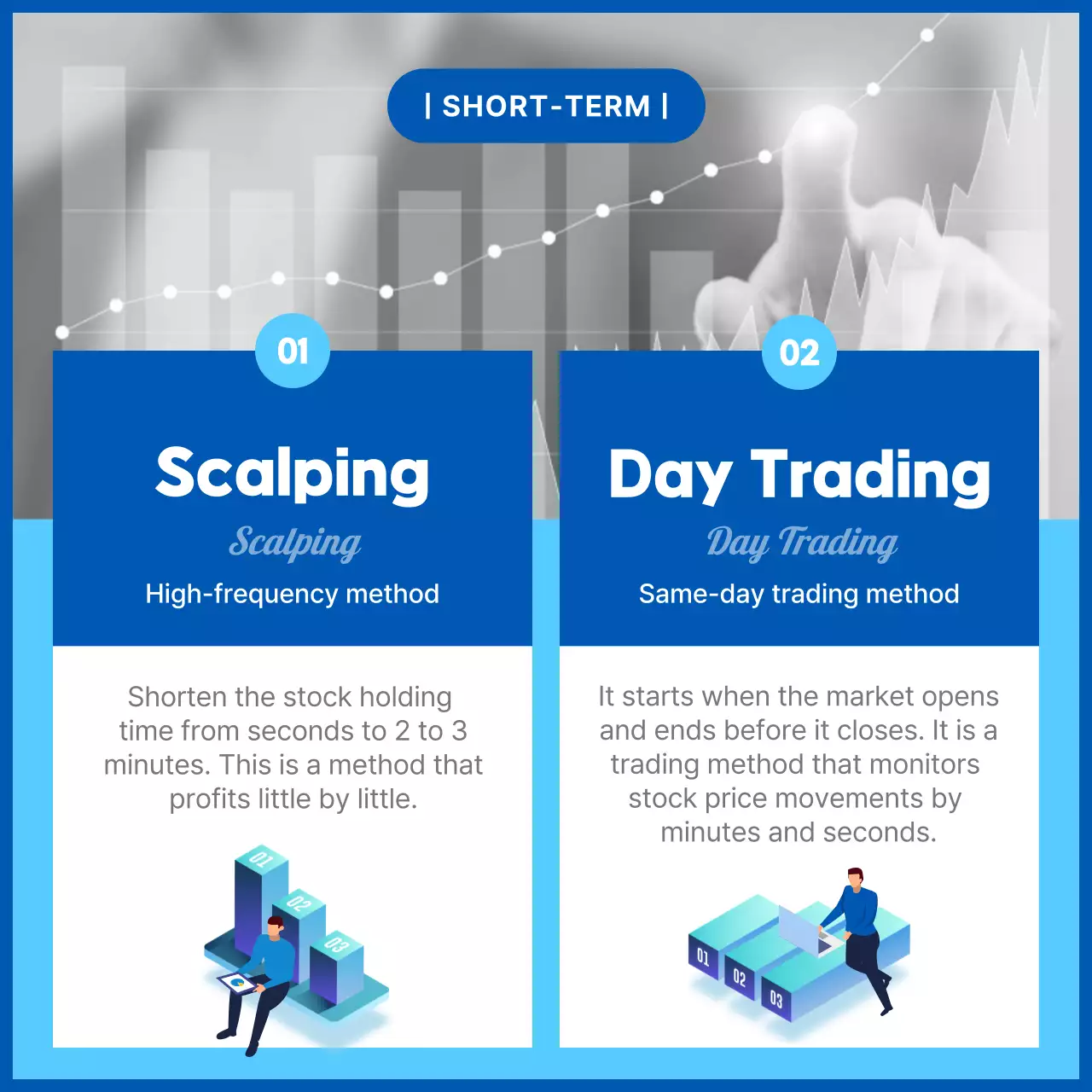 Blue Professional Stock Guide Instagram Carousel