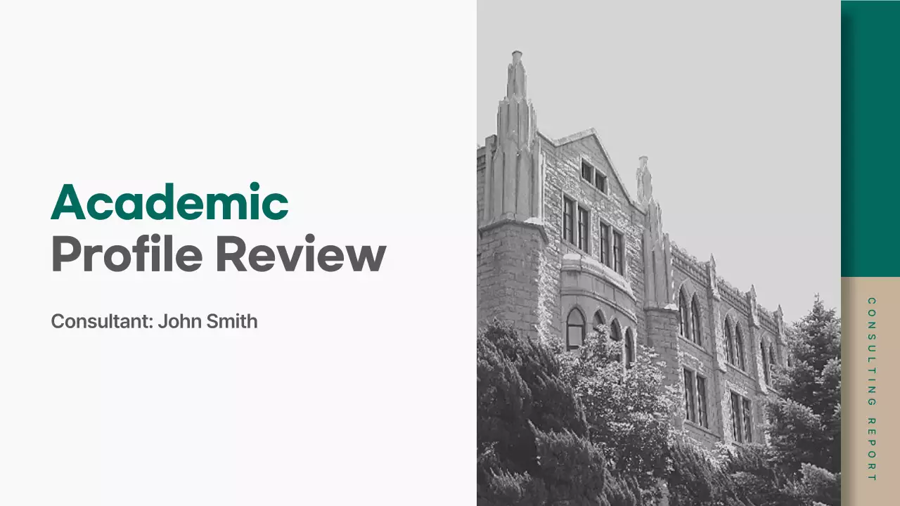 Green Professional Academic Report Presentation