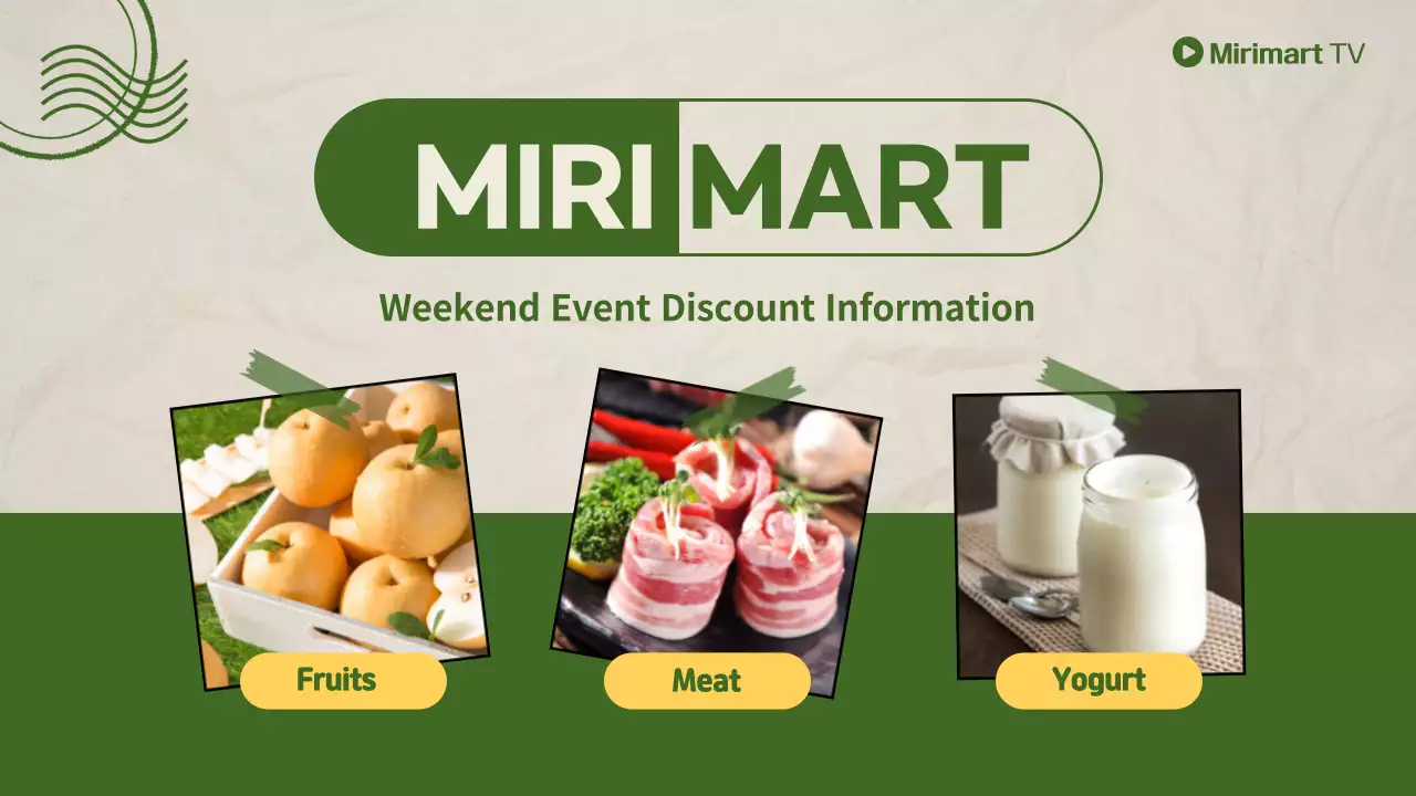 Green Modern Supermarket Promotion YouTube Thumbnail