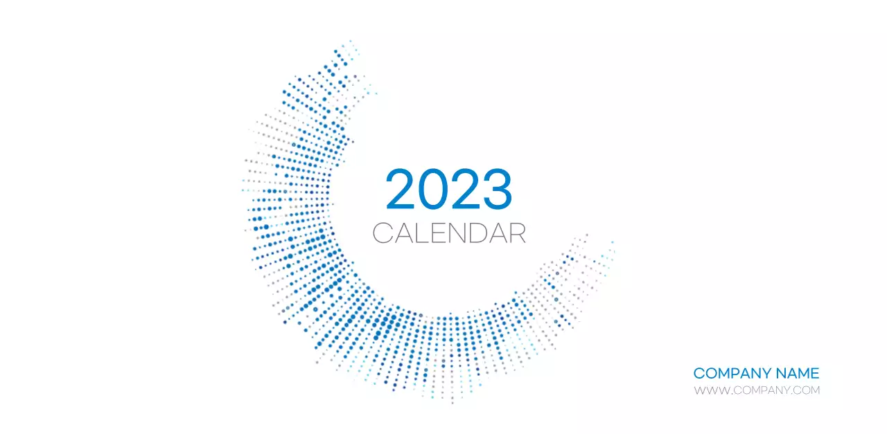 White and simple corporate desk calendar